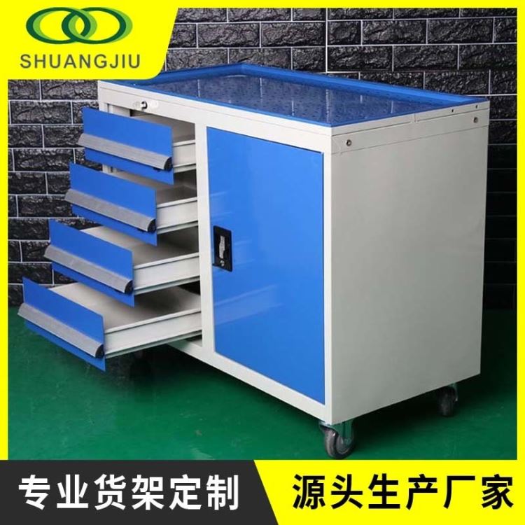 【双久】批发三层工具车 汽修零件车刹车轮工具车0.9冷轧钢三层带轮工具车_工具车_工位存储_搬运存储包装_供应_工品联盟网