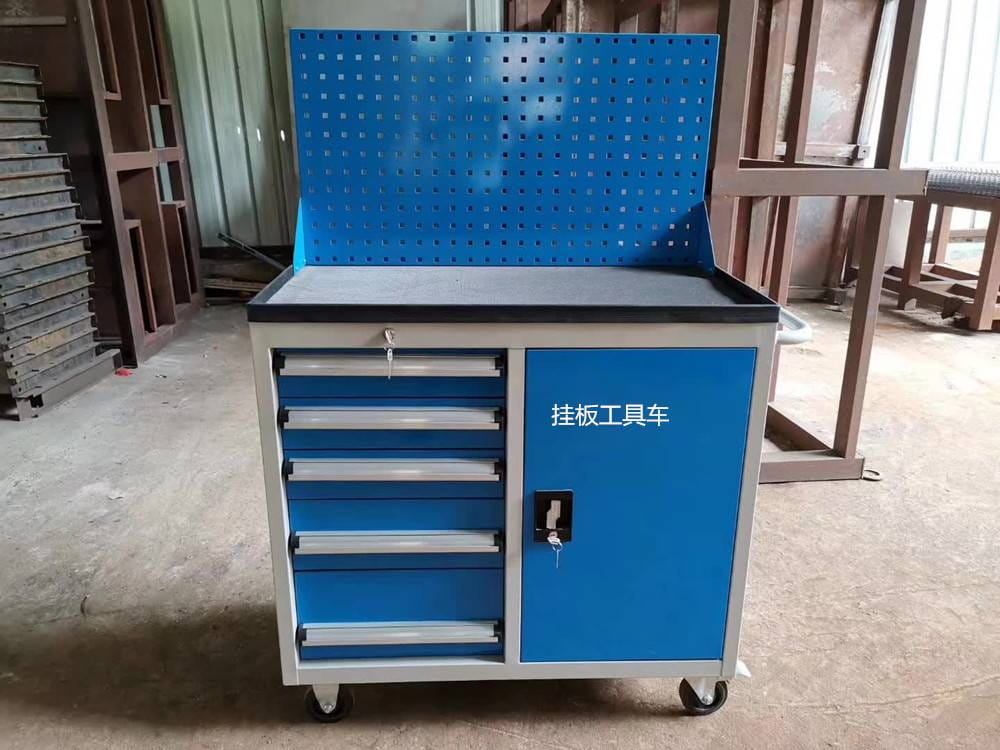 南阳挂板工具车规格三层工具车图片_工具车_工位存储_搬运存储包装_供应_工品联盟网