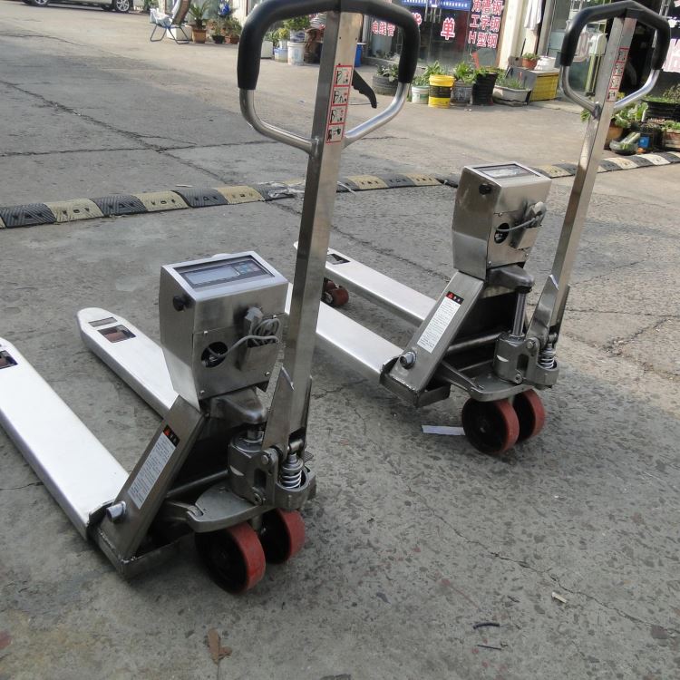 防酸碱的电子叉车称 矿场定制不锈钢叉车称 手动电子地牛称价格_叉车称_工业称重_搬运存储包装_供应_工品联盟网