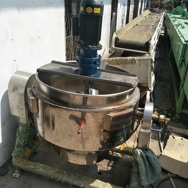 广州二手1000L电加热导热油夹层锅  二手0.5吨电加热导热油夹层锅市场需求