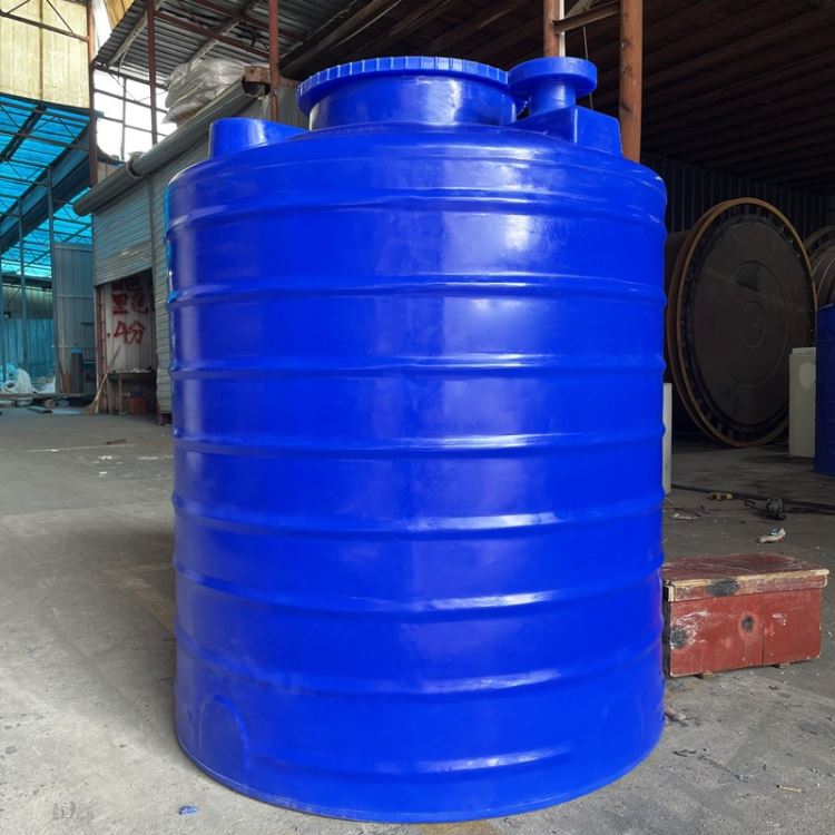 浙东5吨防腐塑料储罐5立方PE水箱 防冻液化工储蓄 立式圆柱体