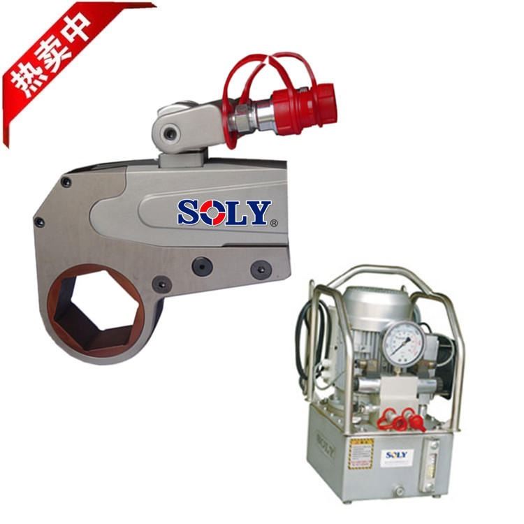 泰州直销SOLY牌钢制液压扳手YK-6、中空式液压扳手 铝合金-泰州索力公司