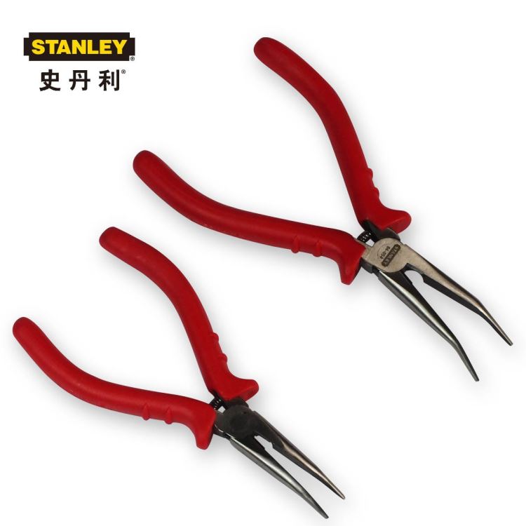 史丹利工具红柄精密弯嘴钳电工钳5寸84-049-23/6寸84-054-23 STANLEY工具_电子钳_电工工具_五金工具_供应_工品联盟网