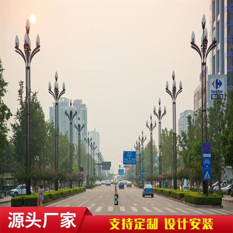 八叉九火玉兰灯 四叉五火玉兰灯 景区道路广场组合灯中华灯玉兰灯