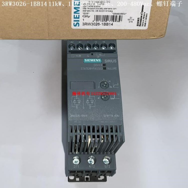 3RW3026-1BB04 3RW3026-1BB14 西门子软启动器 11KW、25A、螺钉端子_螺钉_紧固连接件_五金工具_供应_工品联盟网