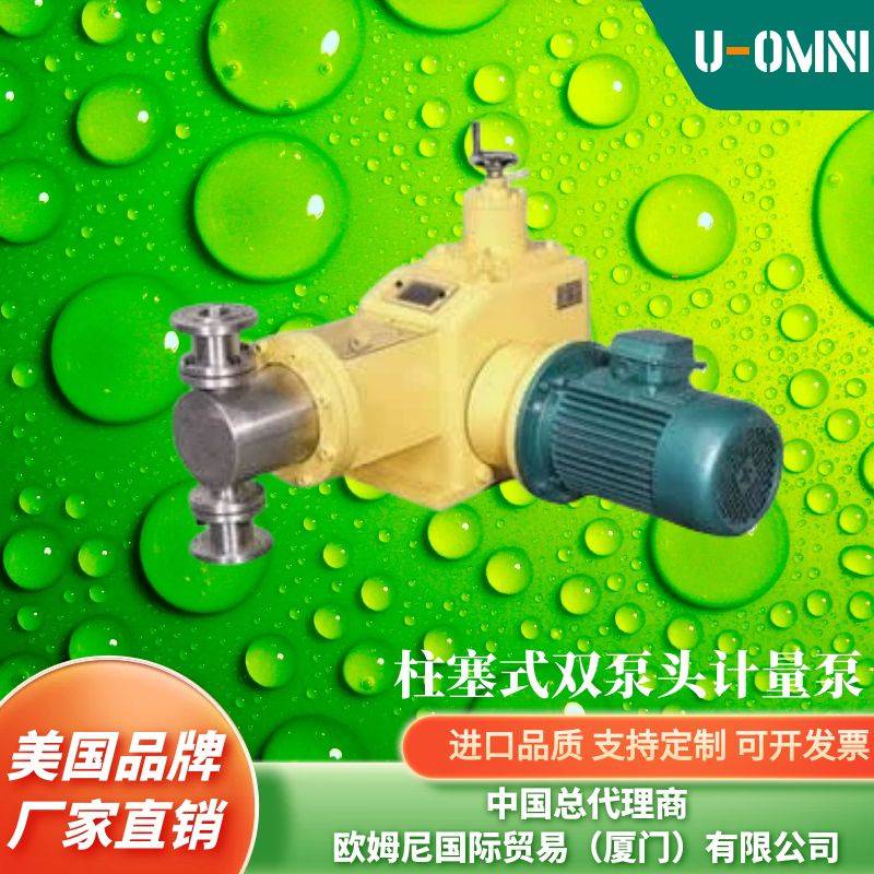 进口柱塞式双泵头计量泵-美国计量泵--美国品牌欧姆尼U-OMNI