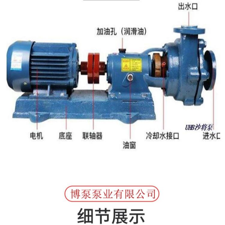 博泵厂家现货销售定制80UHB-ZK-40-50-A型衬氟砂浆泵 单级单吸卧式浆液泵 脱硫脱硝化工循环泵 碱盐化工流程泵_流程泵_泵类_五金工具_供应_工品联盟网