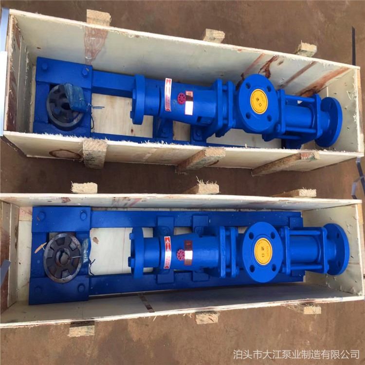 螺杆泵 不锈钢螺杆泵 大江泵业 污水污泥输送泵 压力稳定无脉动