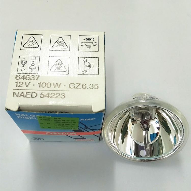 OSRAM欧司朗64637 12V100W卤素灯杯 长寿命光学仪器灯泡 内窥镜灯杯_石英灯杯_光源_工业照明_供应_工品联盟网