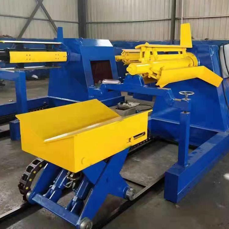 全自动钢卷输送开卷机 冲床自动开卷机 彩钢压瓦机 全自动卷板开平机_冲床_机床设备_机械设备_供应_工品联盟网