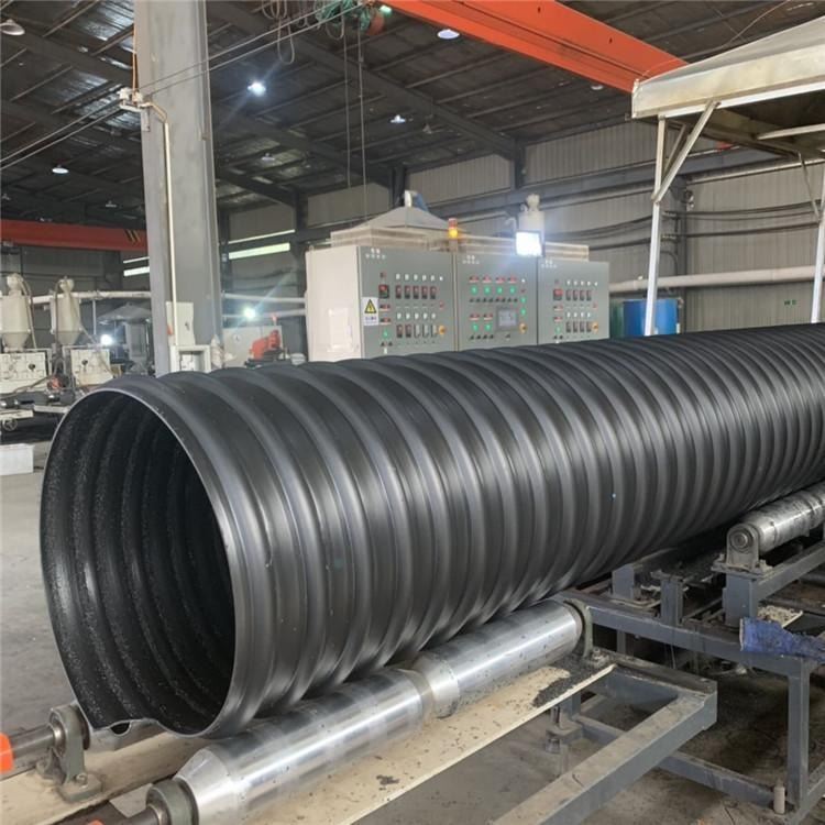 HDPE钢带增强管 聚乙烯 大口径排污管 螺旋管（HDPE钢带管）   畅通塑业