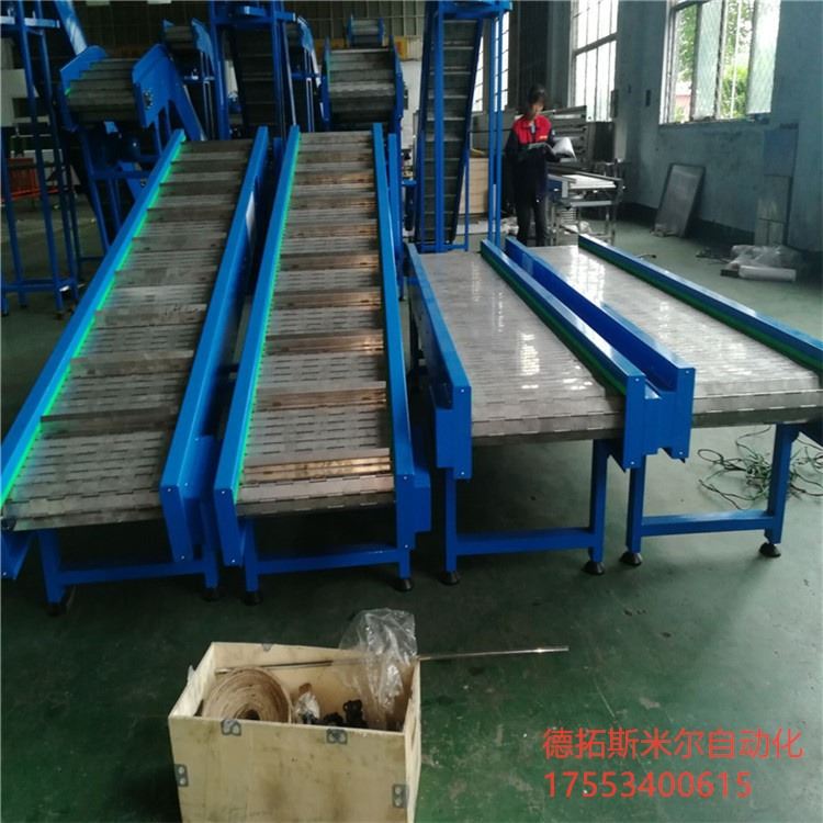 德拓非标定做 食品厂链板输送机 304挡板提升机 不锈钢板转弯机设备_不锈钢板(卷)_不锈钢_冶金矿产_供应_工品联盟网