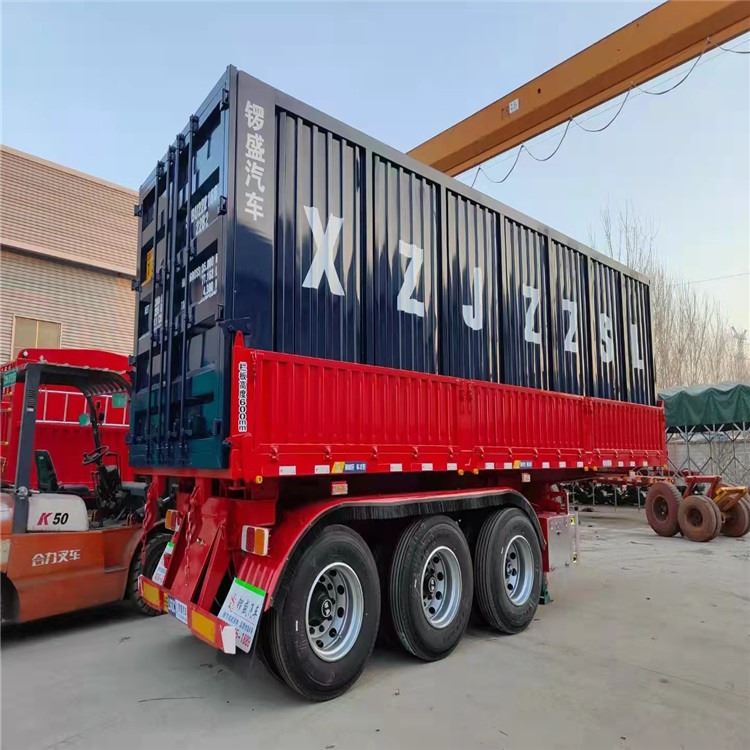 广西贵港出售自卸半挂车 9米5U型半挂后翻自卸车 8米5后翻集装箱半挂车 可分期