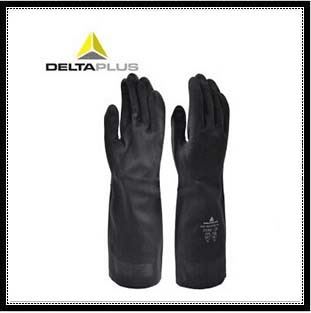 DELTA/代尔塔 防化手套耐酸碱手套 201510 氯丁橡胶手套 VE510劳保手套