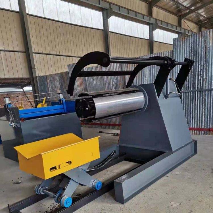 输送料卷的开卷机 电动压瓦机上料架 港湾 支撑彩钢支架_镀铬板(卷)_涂镀板_冶金矿产_供应_工品联盟网