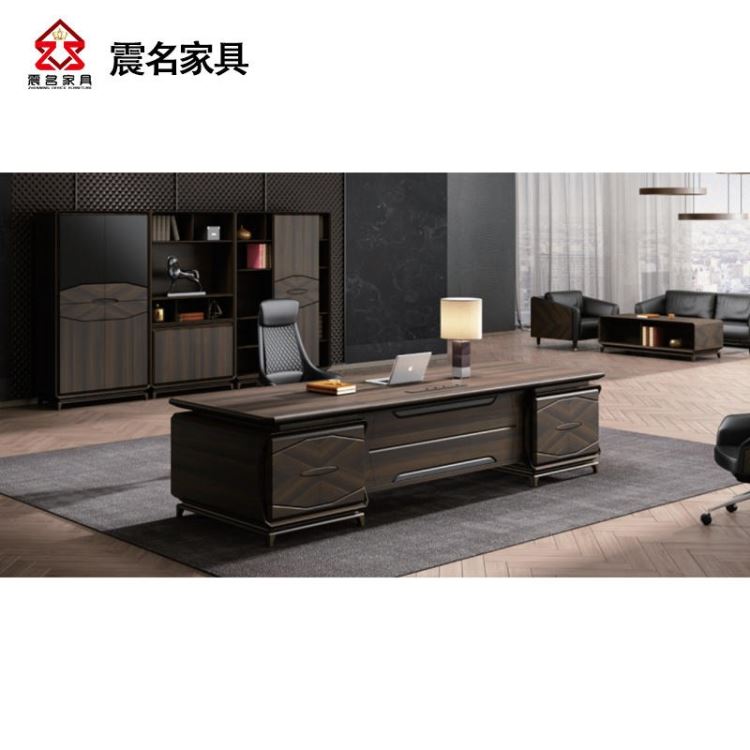 上海办公桌家具 厂家直销 总经理办公桌 总裁桌 老板桌大班桌 震名家具SH-BD7014-FG-D0132