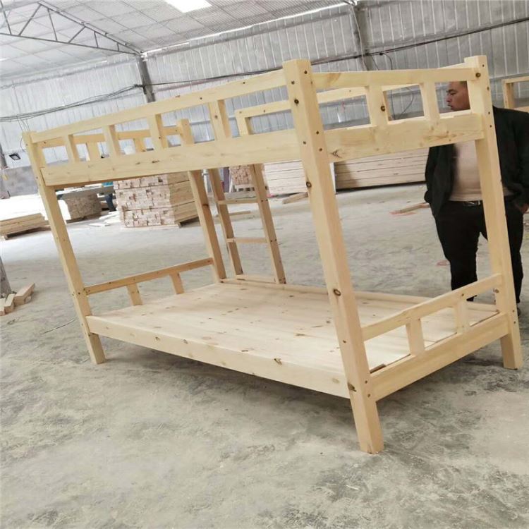 河南郑州实木床双人床特价实木床品牌杉木床价格