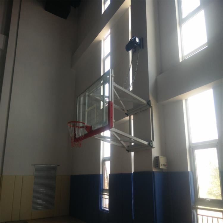 吉林晶康牌YDQC-10000-11100方管固定式篮球架国标生产