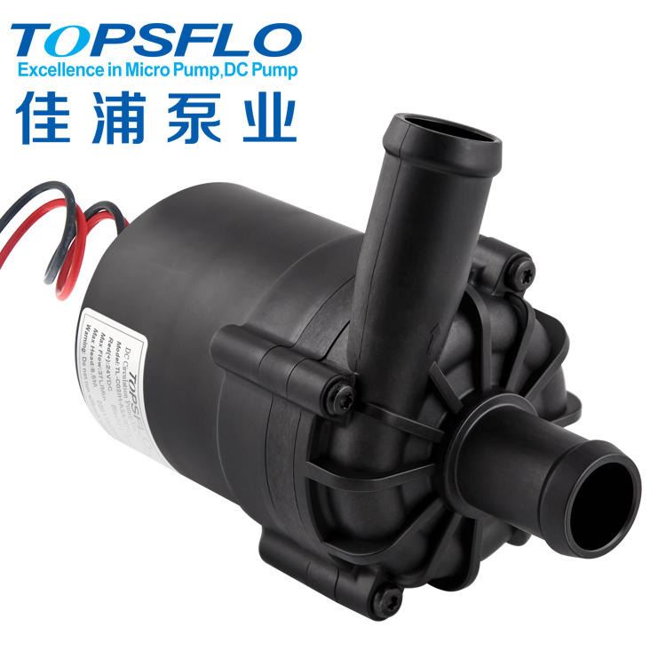 多浦乐泵业 热水循环泵 12v24v 超低噪音直流屏蔽泵 大流量 含税运 TOPSFLO品牌