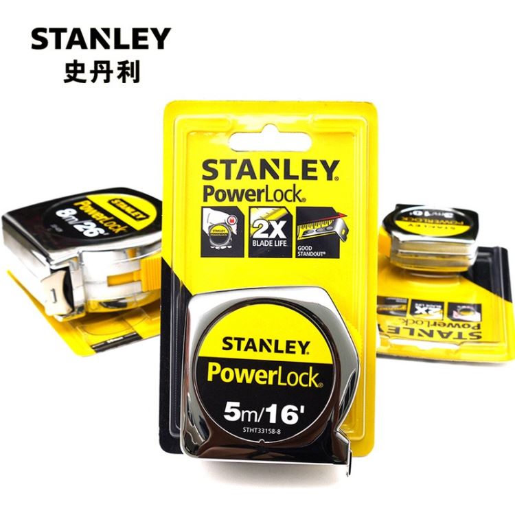 史丹利工具POWERLOCK公英制卷尺钢卷尺3/5/8m测量工具STHT33203-8-23 STANLEY工具_卷尺_测量工具_五金工具_供应_工品联盟网