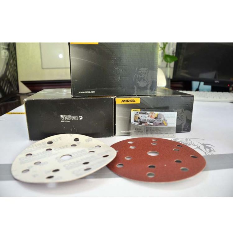 磨卡MIRKA红金刚砂纸coarse cut狗牌 沙皮狗5寸 125mm_砂纸_磨具磨料_五金工具_供应_工品联盟网