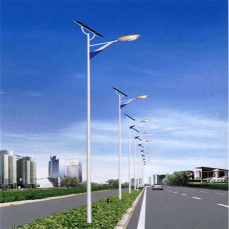 9米100W太阳能路灯 乡村维修光控感应农村节能灯  道路灯定制 led光源 一体化