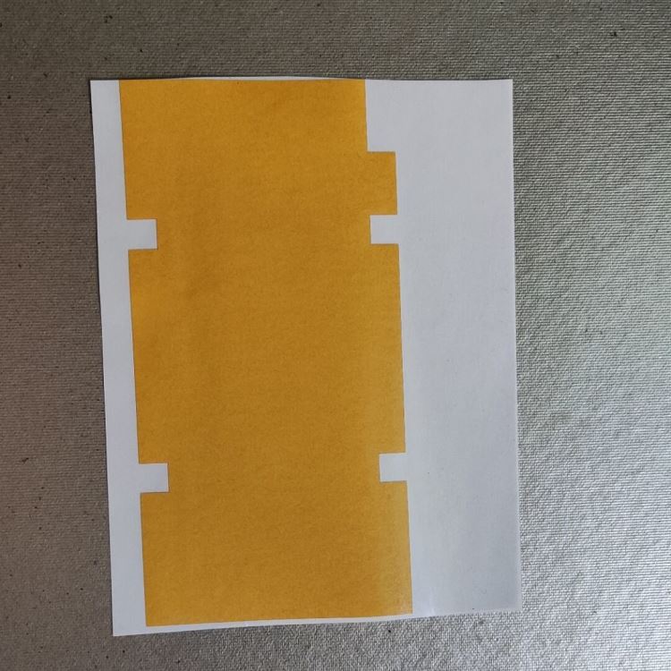 深圳模切0.05mm透明pet耐高温背光源灯带双面胶 姜黄双面胶成型加工