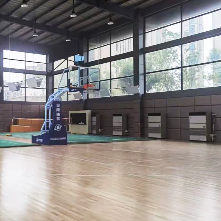 猴王体育场羽毛球馆铺设 枫桦木 单层龙骨A级 指接 运动地板HWHB01