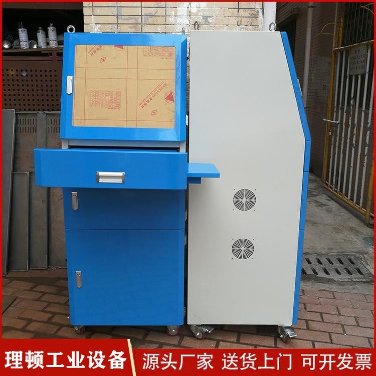 深圳理顿厂家定做全钢制电脑机柜 PC网络机柜 微机柜移动电脑柜