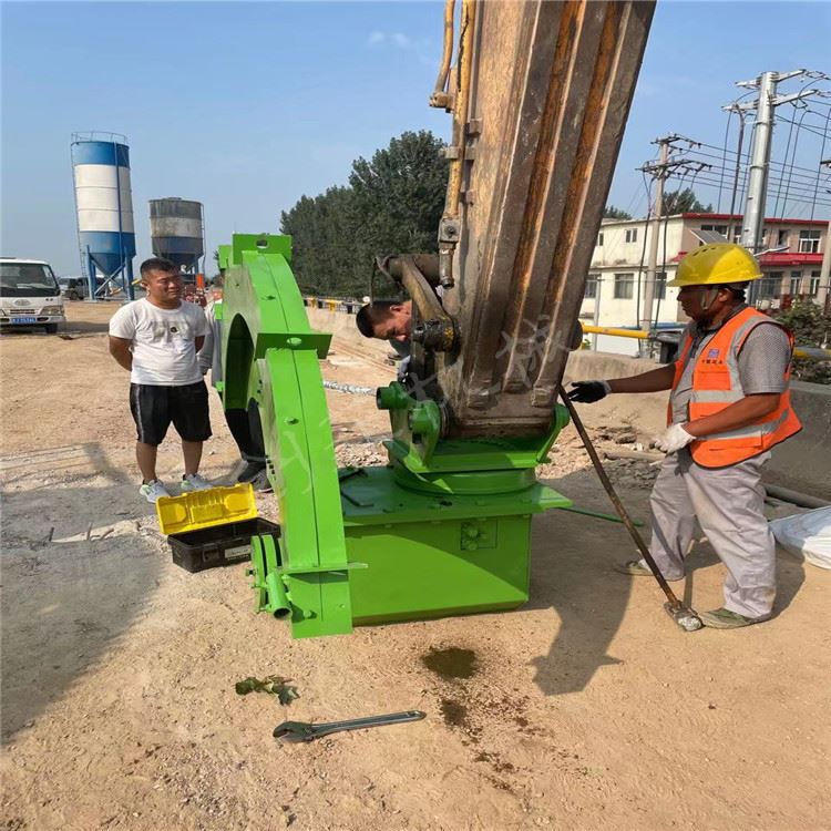 浙江 开山锯 液压挖机旋转锯 拆除切割设备厂家