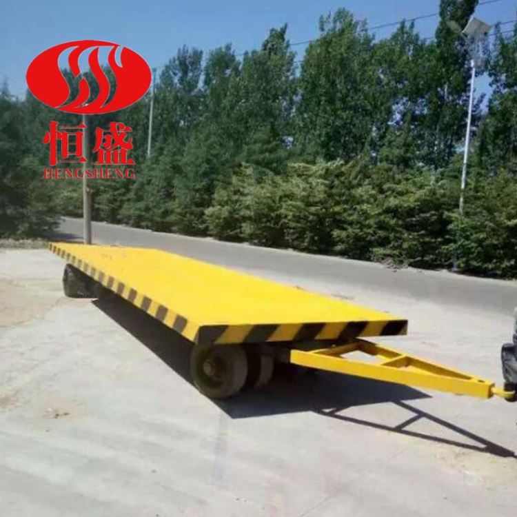 恒盛 厂区牵引平板车 机场货物转运车 转向四轮工具车 叉车后挂平板拖车 PBC_工具车_工位存储_搬运存储包装_供应_工品联盟网