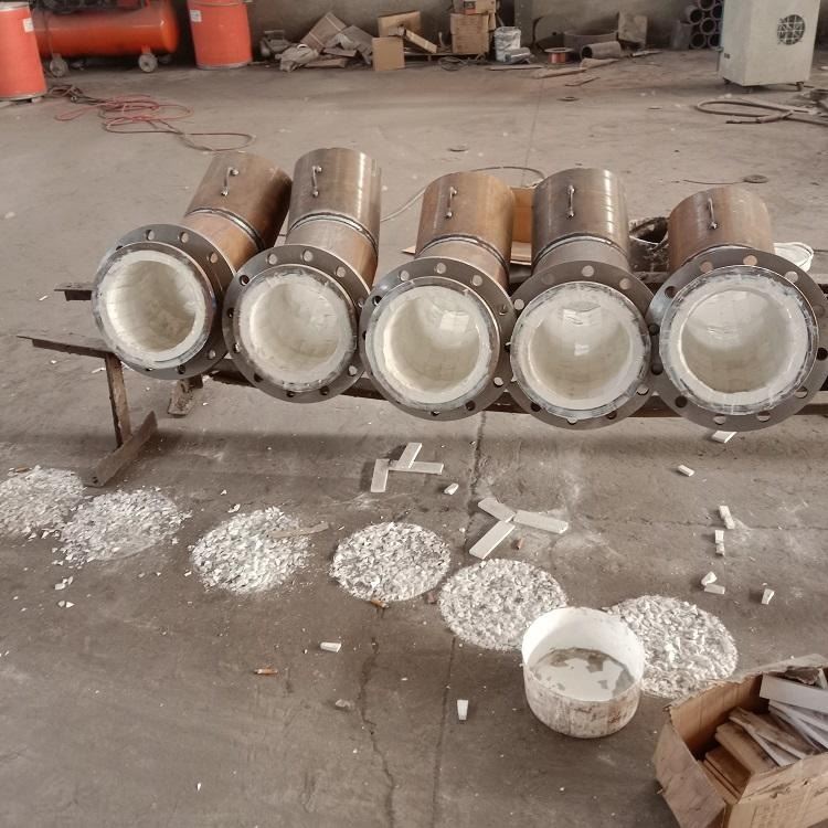 腾泰生产销售冶金陶瓷贴片耐磨管 定制陶瓷内衬耐磨管件 耐磨陶瓷弯头 弯头内衬氧化铝检验标准_耐磨管件_软管及配件_五金工具_供应_工品联盟网