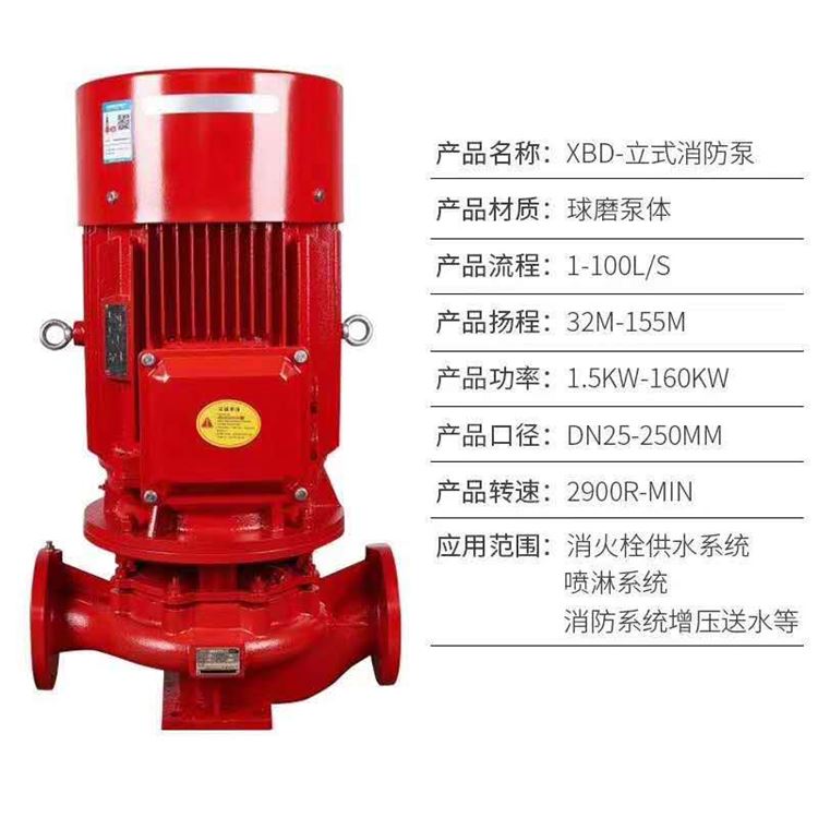 立式多级离心泵 消防泵 立式消防泵批发 上海贝德泵业