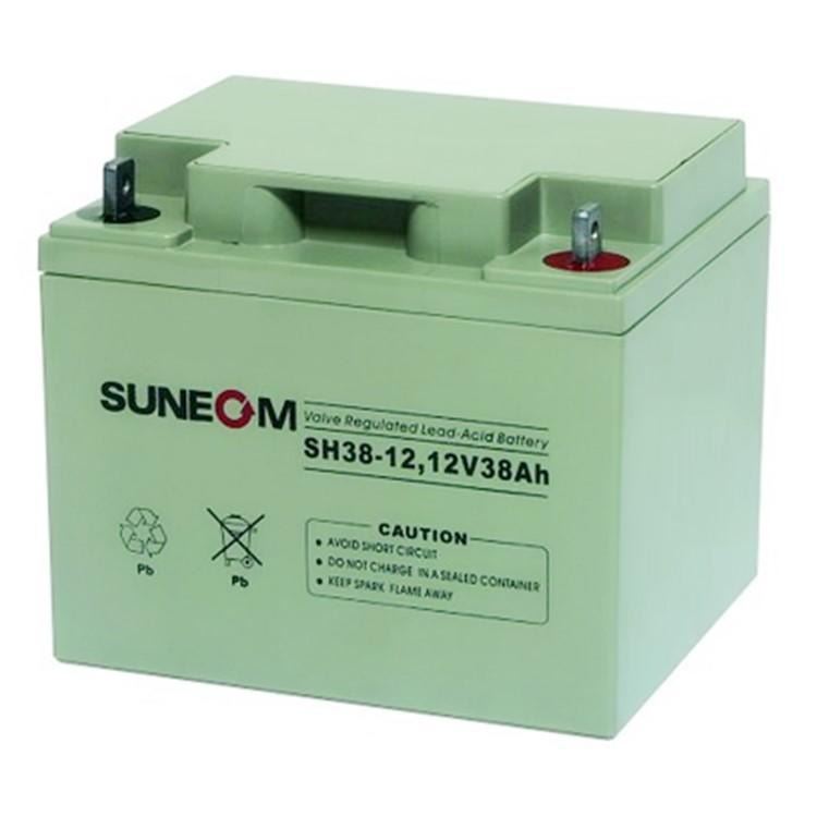 SUNEOM新能蓄电池6-GF-38 12V38AH地摊照明 消防主机应用_风光互补照明灯具_智慧照明_工业照明_供应_工品联盟网