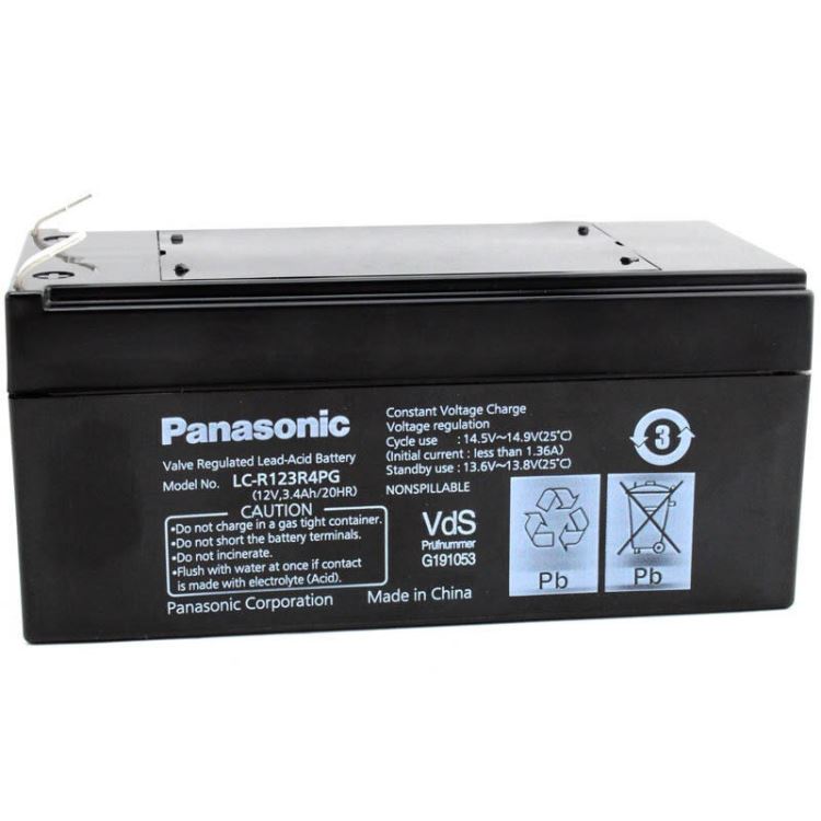 松下蓄电池LC-P123R4 松下12V3.4AH 门禁监控设备专用 铅酸蓄电池 参数及价格