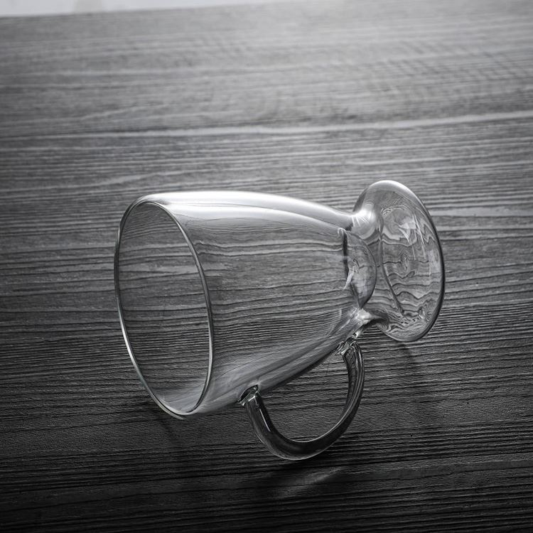高硼硅双层玻璃水杯 咖啡杯350ml 亿诺 高硼硅透明玻璃水杯 常年出售