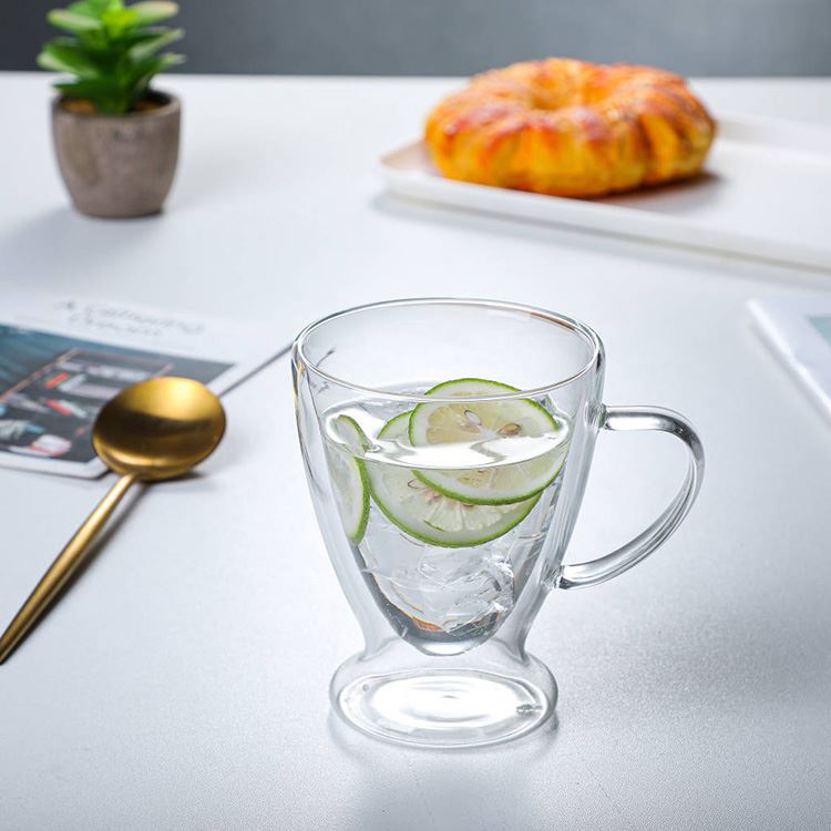 玻璃水杯80ml 耐热马克杯 亿诺 高硼硅透明玻璃水杯 支持定制