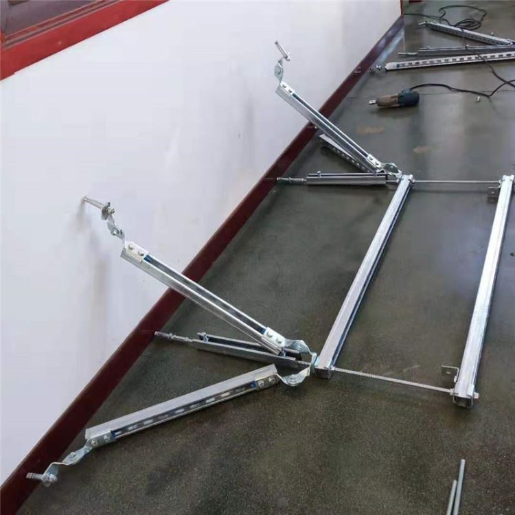 门型通风系统风管抗震支架 地下管廊抗震支架 风管安装用抗震支架