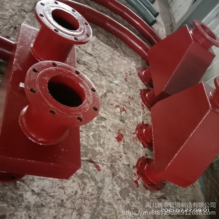 河北耐磨管件生产厂家腾陶瓷内衬耐磨复合管 陶瓷贴片耐磨型管件 耐磨性正三通 45°三通分料器工厂提供图纸及安装方案_耐磨管件_软管及配件_五金工具_供应_工品联盟网