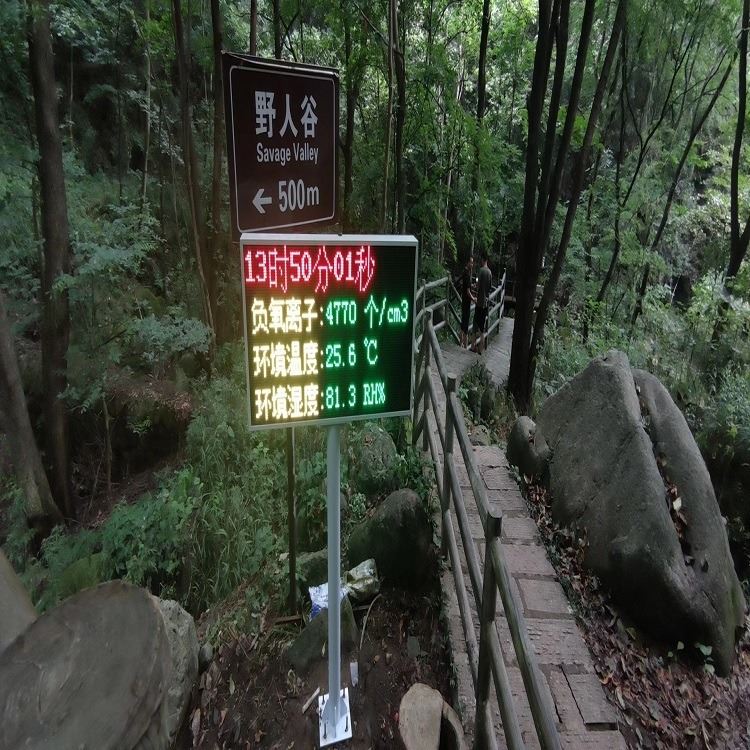 云南聚一搏大气负氧离子监测系统 在线采集 485通讯 景区公园标配