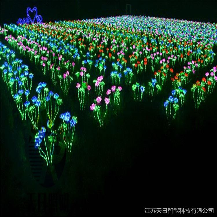 太阳能玫瑰花灯仿真花LED玫瑰花荷花月季花景观花灯草坪花灯带杆绽放荷花莲花许愿佛教祈福用品小品灯_灯带_室内灯具_工业照明_供应_工品联盟网