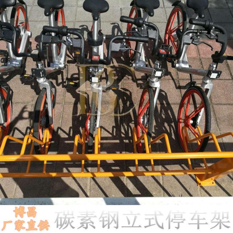 博昌牌市政自行车停车架立体型自行车停放架镀锌管单车停放架