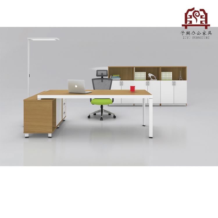 上海钢木办公家具钢木办公桌经理办公桌工厂直营子舆家具