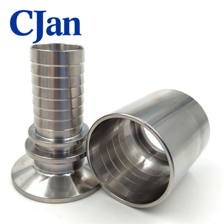 CJan 食品级不锈钢快装接头 SS316L 卫生级TC接头  不锈钢卡箍软管接头