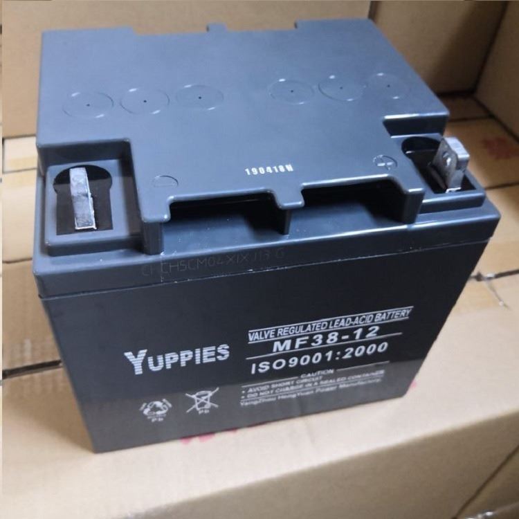 YUPPLES蓄电池MF33-12 铅酸免维护12V33AH 直流屏EPS/UPS安防监控设备