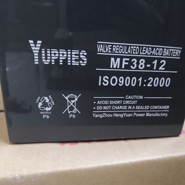 YUPPLES蓄电池MF17-12 铅酸免维护12V17AH 直流屏EPS/UPS安防监控设备