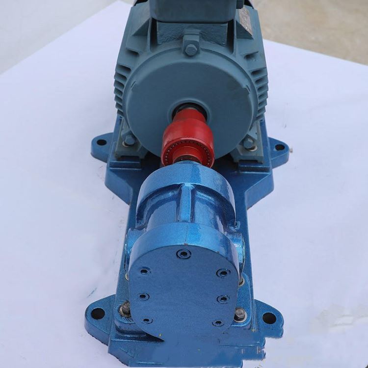 油品输送泵2CY3/2.5高压齿轮泵 进出口径30mm泵体为铸钢  配4kw电机工业油高压齿轮泵