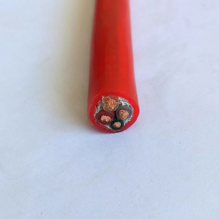 4平方硅橡胶耐高压电线 红色吊篮电线 长峰 硅橡胶电缆YGCRP 源头厂家