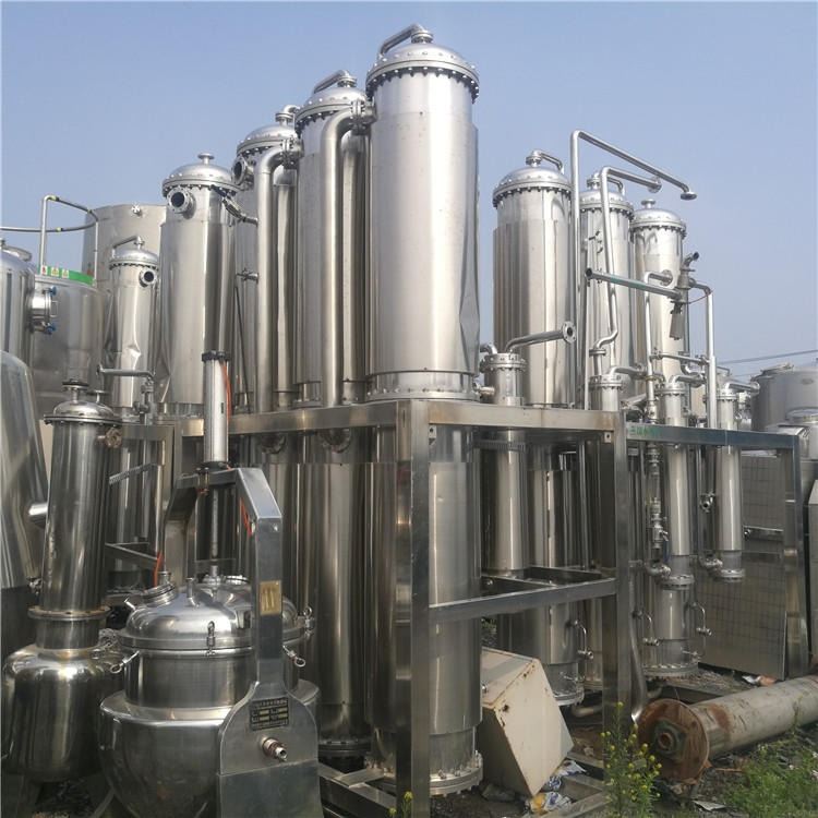 盛志达二手不锈钢冷却设备回收各种 300平方搪瓷片式蒸发器 3000L双效浆膜蒸发器