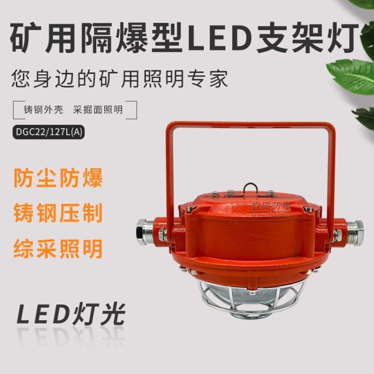 矿用隔爆型LED支架灯DGC22/127L(A) 铸钢压制 采掘工作面照明用